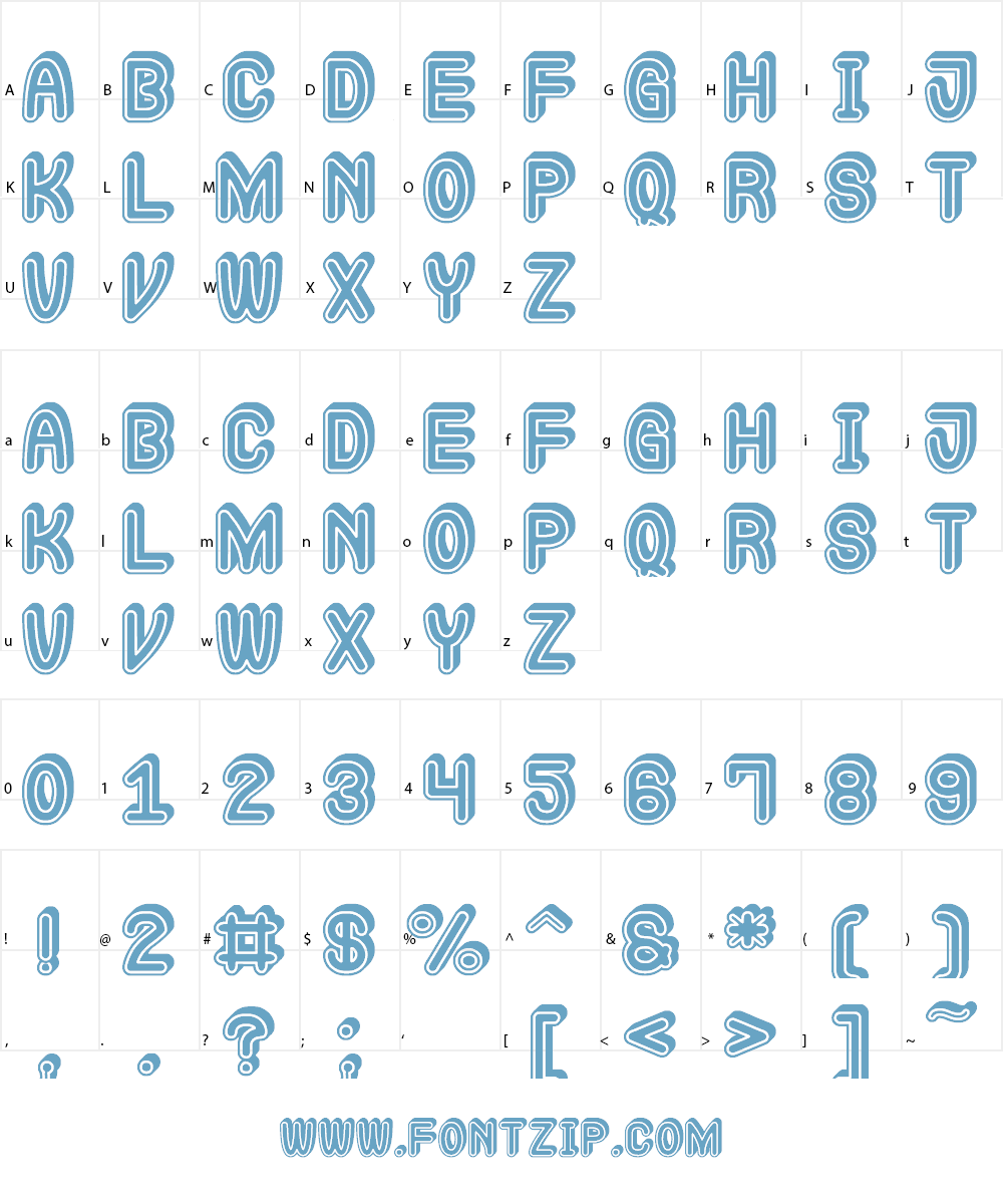 Extra Gro St Font Character